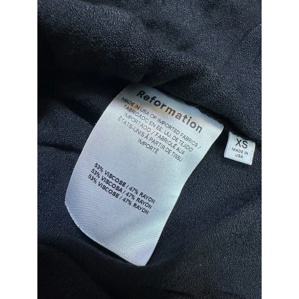 Reformation Long Sleeve Blouse Retro Button Front Classic French Model Chic XS